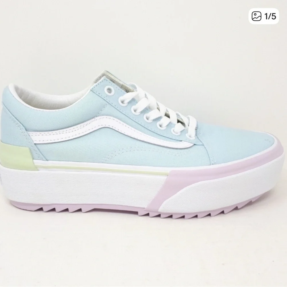 Vans FU Old Skool Stacked Platform Women's Pastel Sneakers Size 8 - Picture 1 of 9